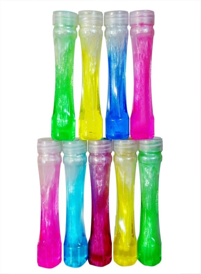 Atipriya Crystal Colorful Slime (Pack of 9), Sparkling Glittery Bottle Clay Jelly Slime Toy for Kids, Boys, Girls - Image 1